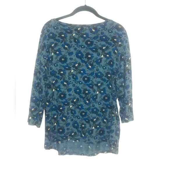 SEASALT CORNWALL Appplique Poppy Wade Easel 3/4 Sleeve Top - Picture 3 of 5